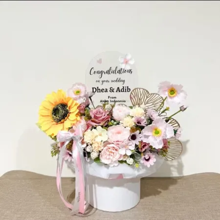 Bloom Box Akrilik Ucapan Wedding Tapanuli Selatan